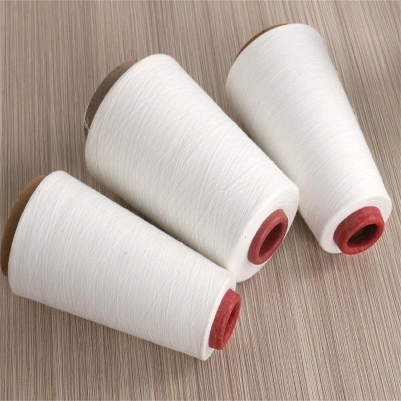 Competitive Raw White 60/40 55/45 50/50 CVC PC Blended Cotton Polyester Yarn