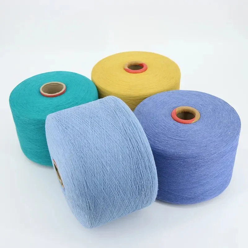 Cotton Yarn Combed Knitting Cotton Yarn Combed Carded Polyster DTY FDY Blended Sewing Thread Viscose Spandex Acrylic Nylon Milk Cotton Silk Metallic Cashmere