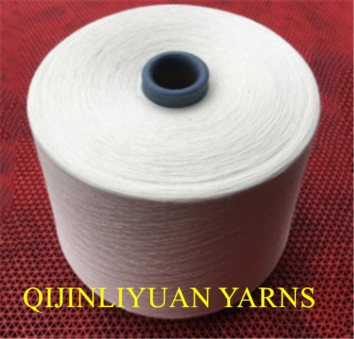 Hilados de algodón textil 40s/1 Tejer y tejer Hilados blancos crudos y teñidos