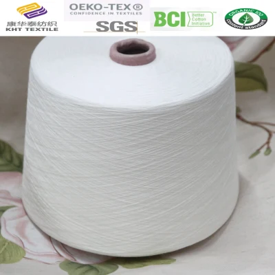 Hilo mezclado de alta calidad Hilo de fibra de leche y algodón 60/40 30s Hilo de tejer textil para bufanda