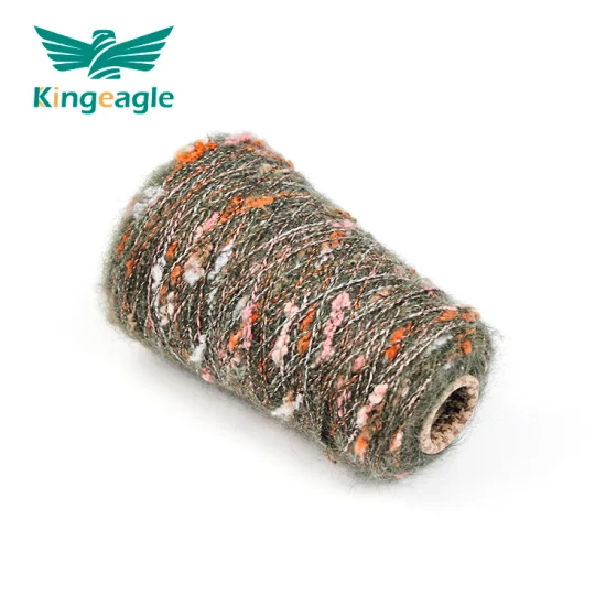 Kingeagle 2023 Fabricante Lana Mohair Brush Pompom Fancy Yarn