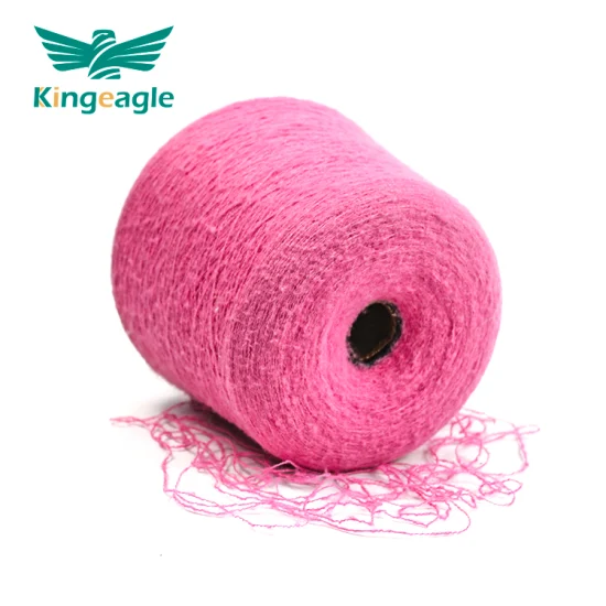 Hilo mezclado de lana suave Kingeagle Mohair cepillo hilo para textil 13nm